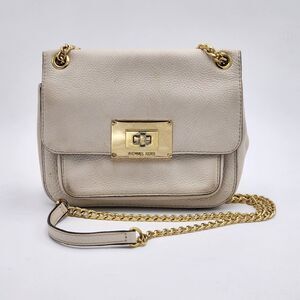 Michael Kors Sloan Cream Leather Crossbody Shoulder Bag